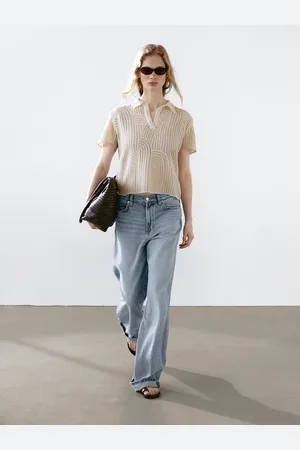 Massimo Dutti Polo Punto Calado Bordado