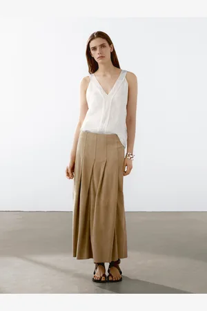 Massimo Dutti Top Fluido Doble Tejido