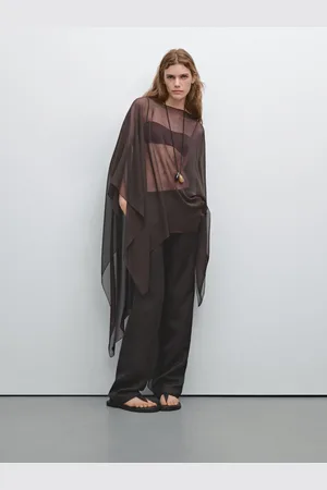 Massimo Dutti Capa Fluida 100% Seda Morera