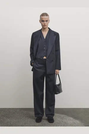 Massimo Dutti Americana Traje Cruzada Raya Diplomática