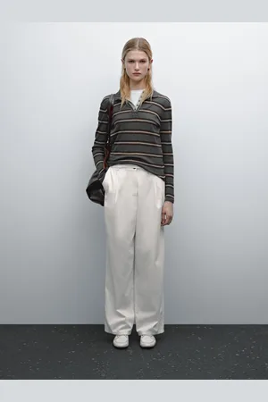 Massimo Dutti Pantalón Fluido Con Algodón