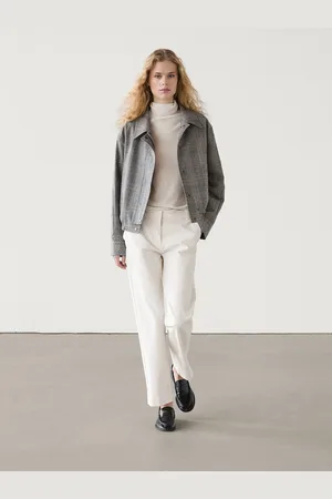 Massimo Dutti Pantalón Straight Tejido Técnico