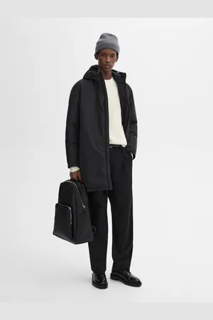 Massimo Dutti Parka Larga Plumas Capucha