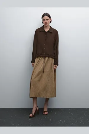 Massimo Dutti Chaqueta Bomber Fluida