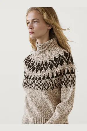 Massimo Dutti Jersey Punto Jacquard Mezcla Lana