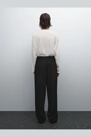 Massimo Dutti Camiseta Manga Larga 100% Algodón