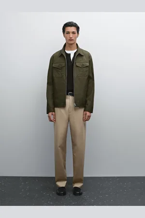 Massimo Dutti Chaqueta Detalle Bolsillos Algodón