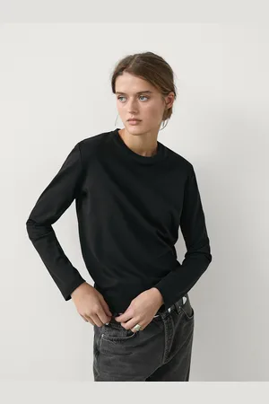 Massimo Dutti Camiseta Manga Larga Algodón
