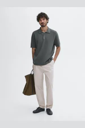 Massimo Dutti Pantalón Jogger Fit Popelín