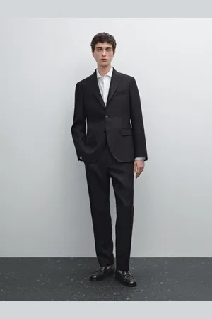 Massimo Dutti Americana Traje 100% Lino