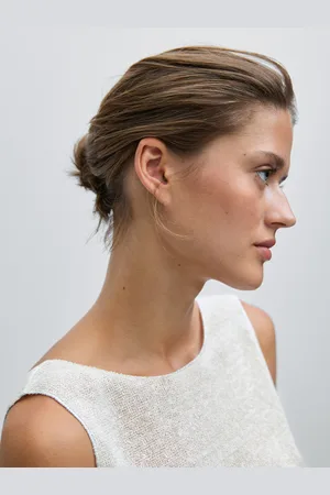 Massimo Dutti Camiseta Punto Sin Manga Efecto Metalizado