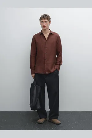 Massimo Dutti Camisa Regular Fit 100% Lino
