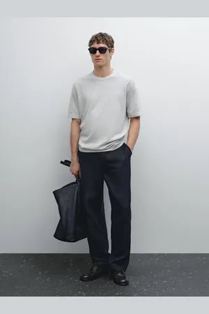 Massimo Dutti Camiseta Manga Corta 100% Algodón