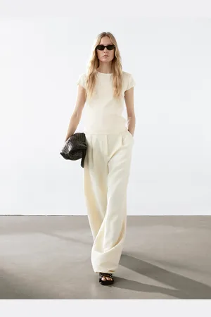 Massimo Dutti Camiseta Manga Corta 100% Algodón