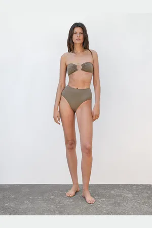 Massimo Dutti Top Bikini Bandeau Detalle Aro