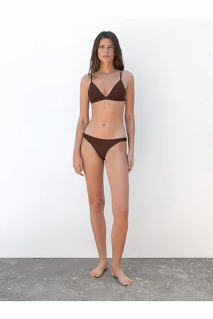Massimo Dutti Top Bikini Triangulo Textura