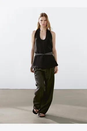 Massimo Dutti Top Halter Espalda Descubierta