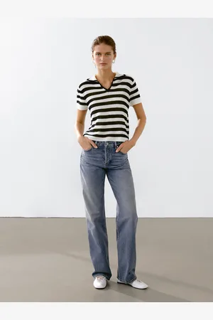 Massimo Dutti Jersey Polo Rayas Con Algodón