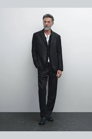 Massimo Dutti Americana Traje 100% Lino