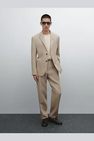 Massimo Dutti Pantalón Fluido 100% Lino