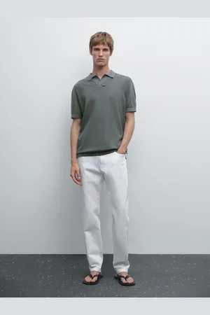 Massimo Dutti Jersey Punto Cuello Polo 100% Algodón