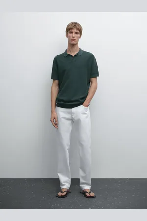 Massimo Dutti Jersey Punto Cuello Polo 100% Algodón