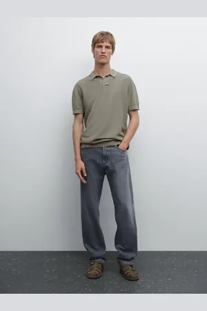 Massimo Dutti Jersey Punto Cuello Polo 100% Algodón