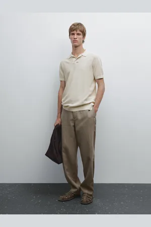 Massimo Dutti Jersey Punto Cuello Polo 100% Algodón