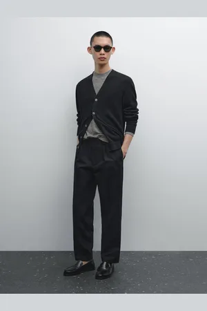 Massimo Dutti Pantalón Relaxed Fit Mezcla Algodón