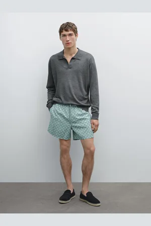 Massimo Dutti Bañador Estampado Short Fit