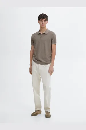 Massimo Dutti Jersey Punto Polo Espiga Algodón