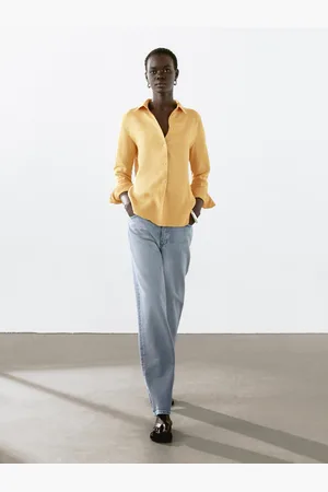 Massimo Dutti Camisa Fluida 100% Lino