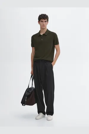 Massimo Dutti Jersey Punto Polo Espiga Algodón