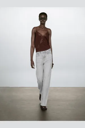 Massimo Dutti Top Lencero Encaje