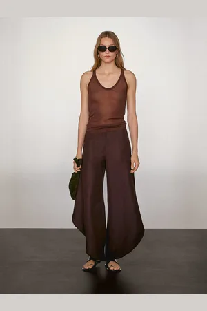 Massimo Dutti Pantalón Fluido Aberturas Laterales
