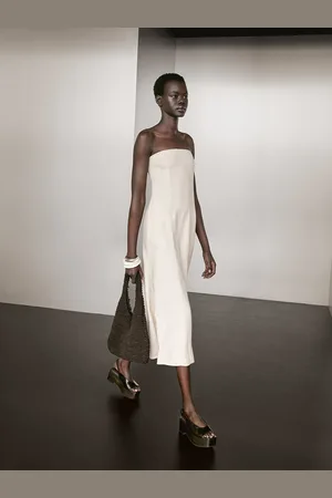 Massimo Dutti Vestido Largo Palabra De Honor