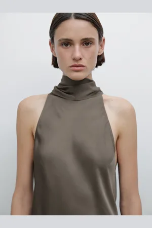 Massimo Dutti Vestido Escote Halter Lazada