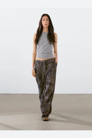 Massimo Dutti Pantalón Flare Fit Efecto Desgastado