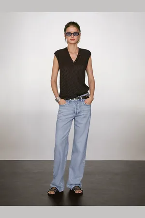 Massimo Dutti Top Punto Fino 100% Lino