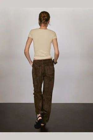 Massimo Dutti Camiseta Manga Corta Mezcla Algodón