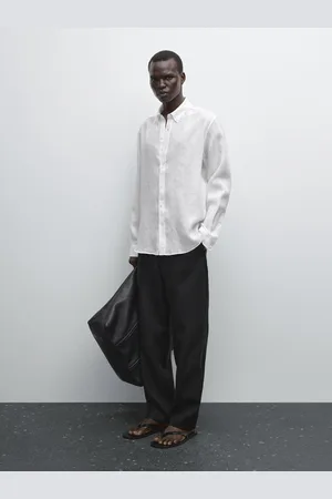 Massimo Dutti Camisa Regular Fit 100% Lino