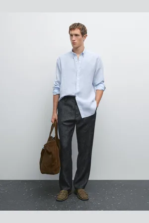 Massimo Dutti Camisa Regular Fit 100% Lino