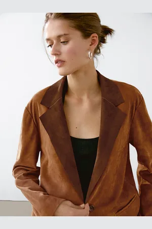Massimo Dutti Americana Fluida Piel Ante