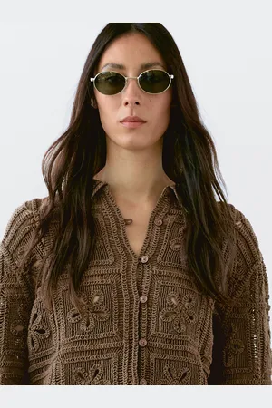 Massimo Dutti Chaqueta Punto Crochet