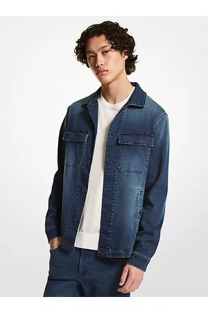 Michael Kors Hombre Vaqueras - MKChaqueta funcional de denim elástico - Índigo Oscuro(Azul) - Michael Kors