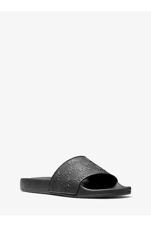 Michael Kors Mujer De piel - MKSandalia Gilmore de piel sintética con logotipo en relieve - Negro(Negro) - Michael Kors