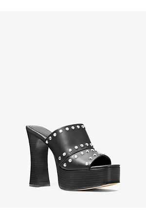 Zapatos negros de tacón ancho y plataforma para mujer assynt