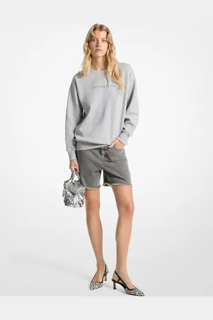 Michael Kors MKJersey de cuello redondo con logotipo en relieve - - Michael Kors