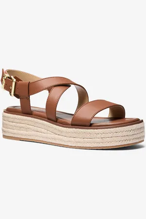 Michael Kors MKSandalia Lynn tipo alpargata de piel con plataforma - - Michael Kors