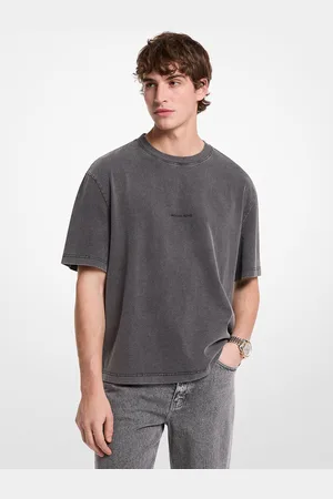 Michael Kors MKCamiseta de punto liso de algodón con logotipo - - Michael Kors
